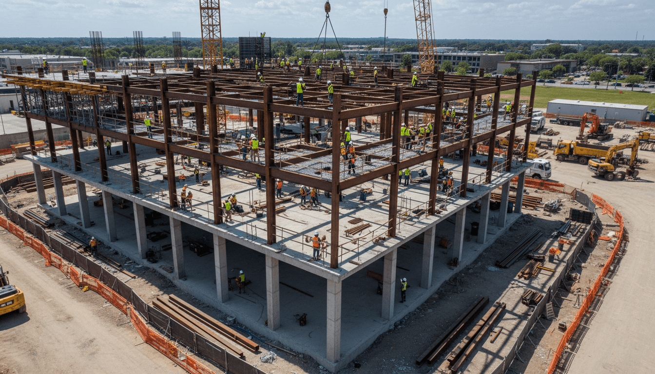 Safety protocols on construction site