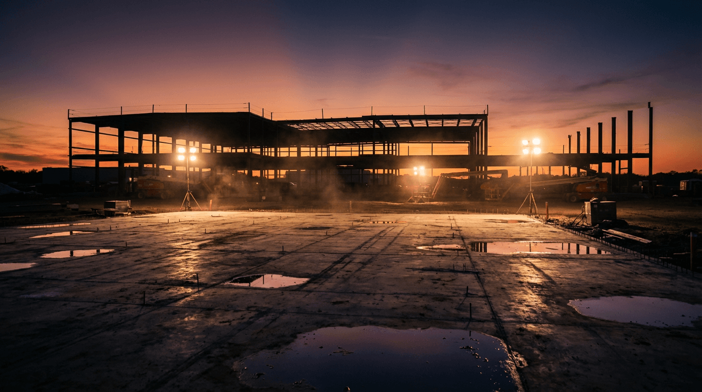 Foundation excavation work