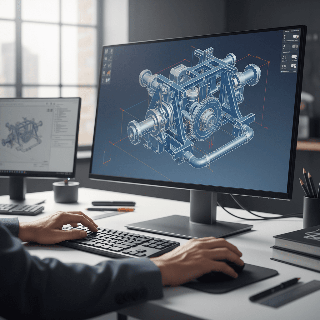 Modern engineering technology in use